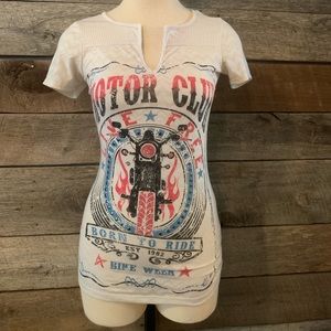 Daytrip Motorcycle T-shirt Size Small